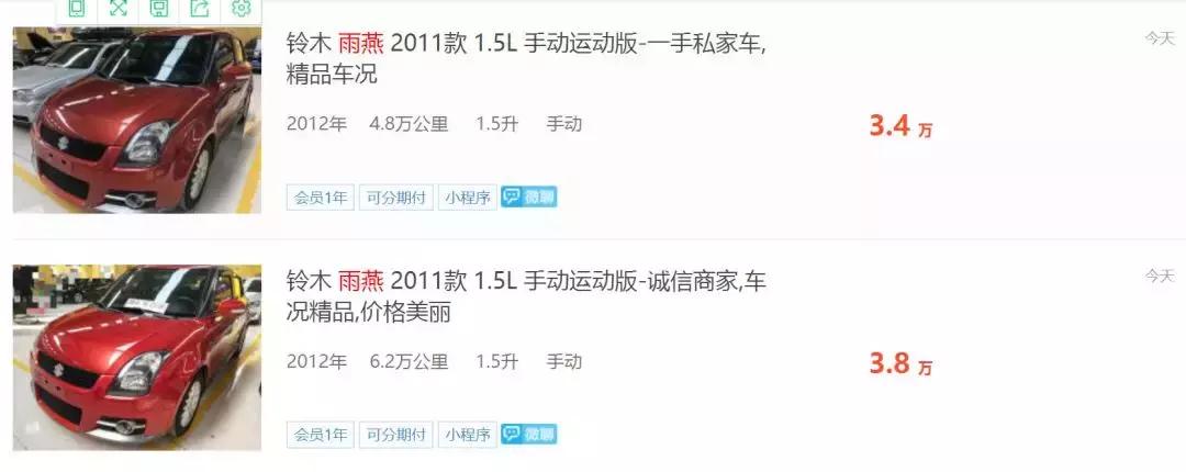 2011年铃木雨燕手动现在多少钱,2011手动雨燕二手车报价