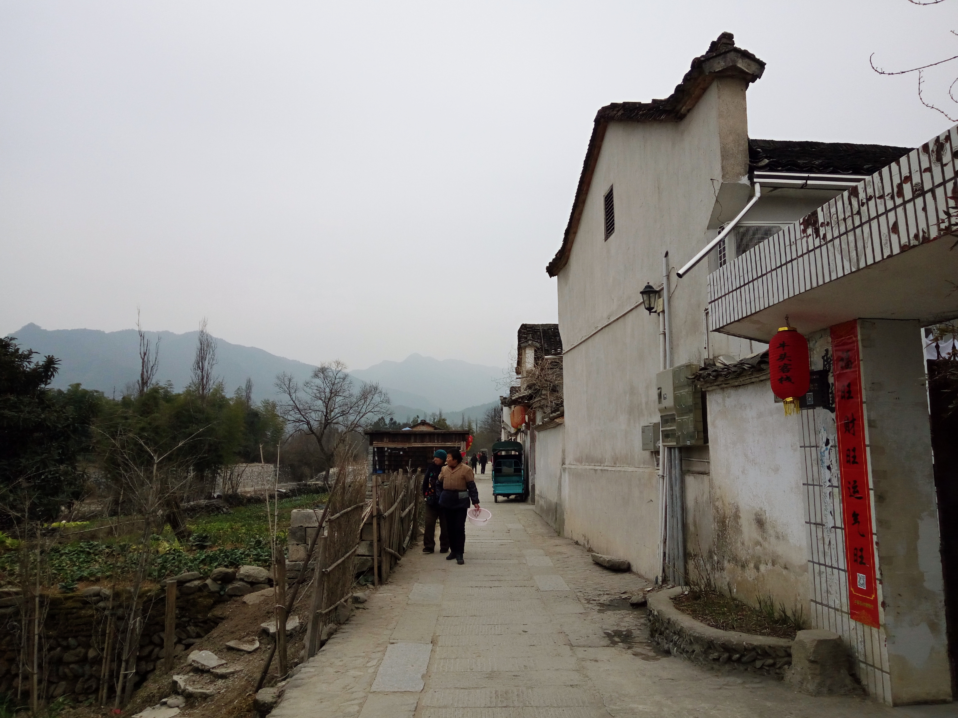 徽派村落宏村风景,山为牛头树为角的意思