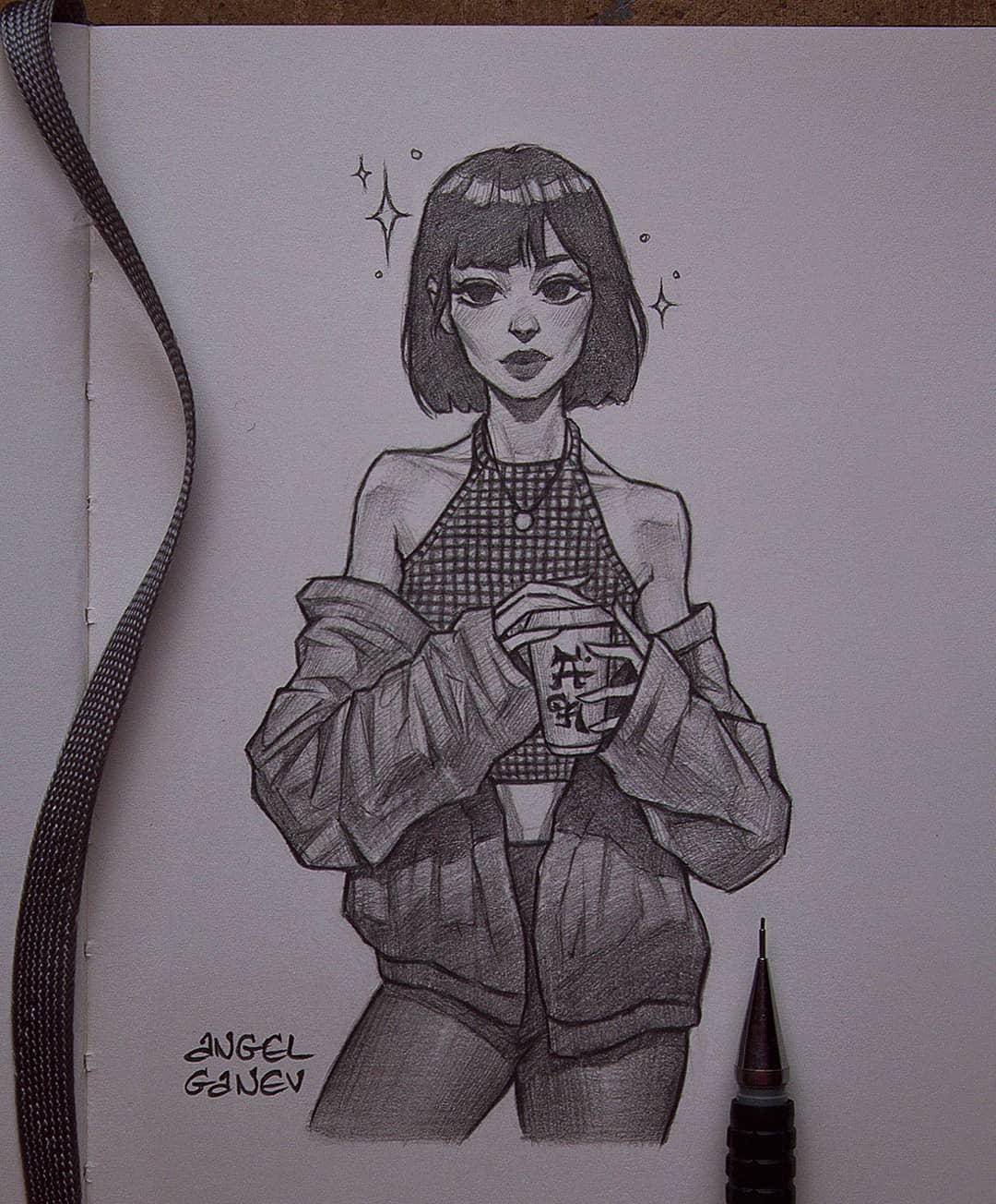 自动铅笔画人物,自动铅笔手绘人物