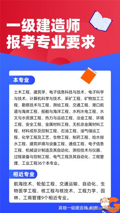 2022年河南省一级建造师报名条件,一级建造师报考条件和专业要求