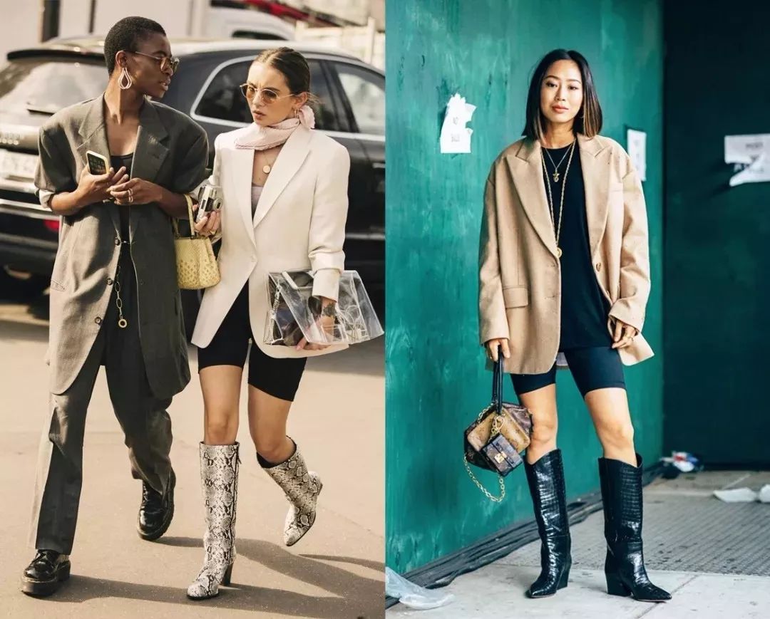 西装短裤上档次版型时尚,黑色西装短裤穿搭高级感