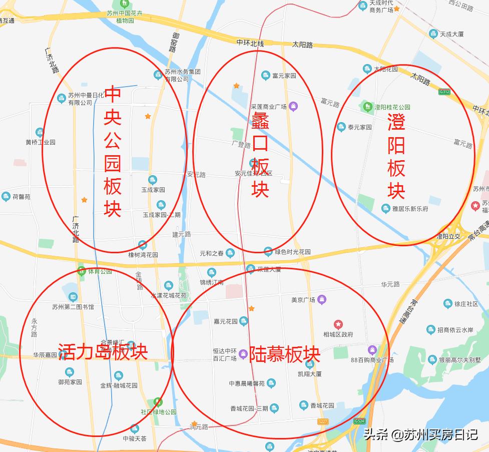 相城中央公园板块是哪一块,相城中央公园在哪个位置