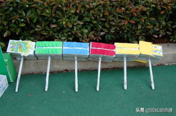 制作幼儿户外体育器械玩教具,幼儿园自制户外体育器械小推轮