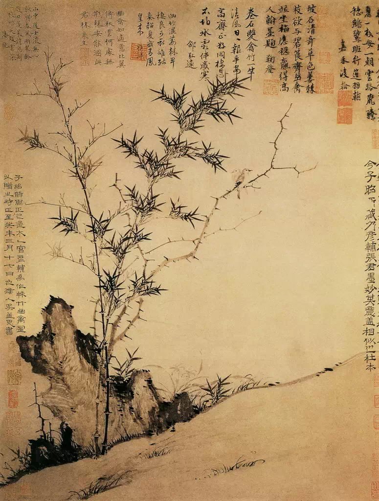 画竹的书画名家,画竹入门基础画法