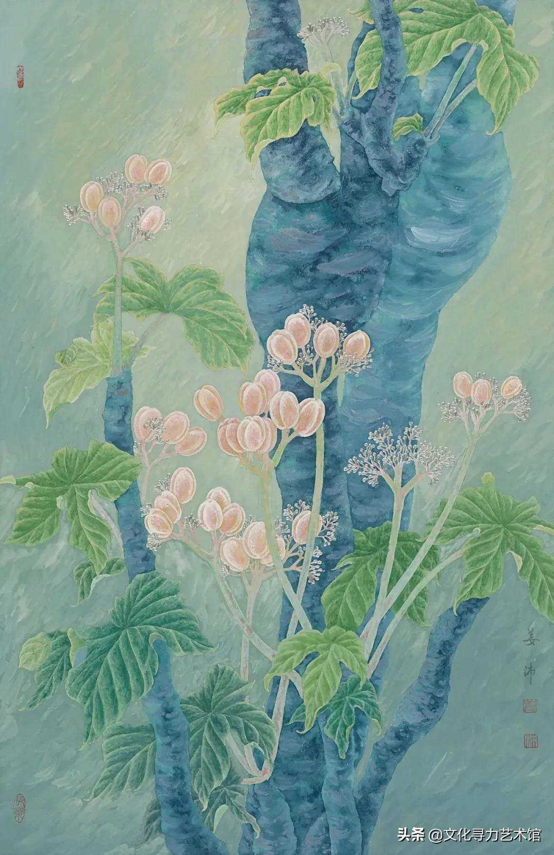 重点讲座当代花鸟画的传承及创作,姜沛画家