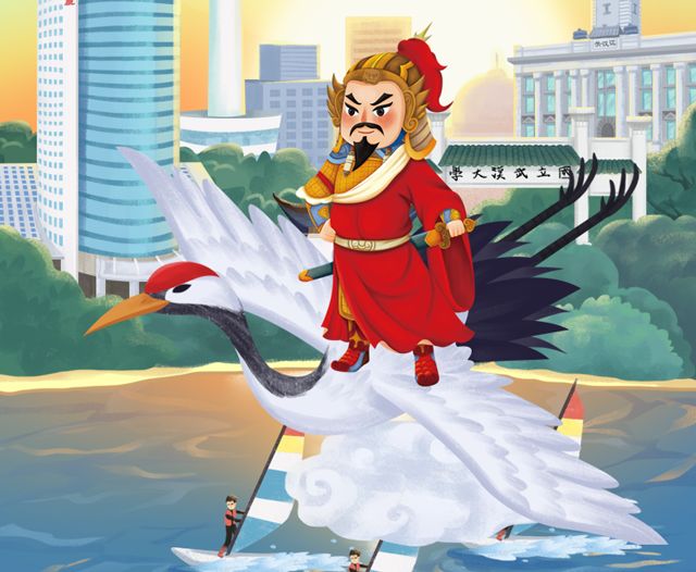 武汉有多红？岳飞来看军运会！