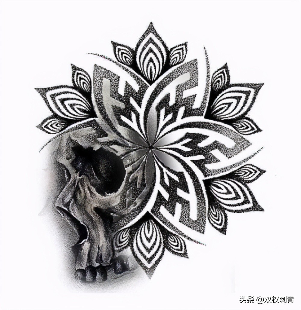 男士简约几何纹身,几何纹身图案大全