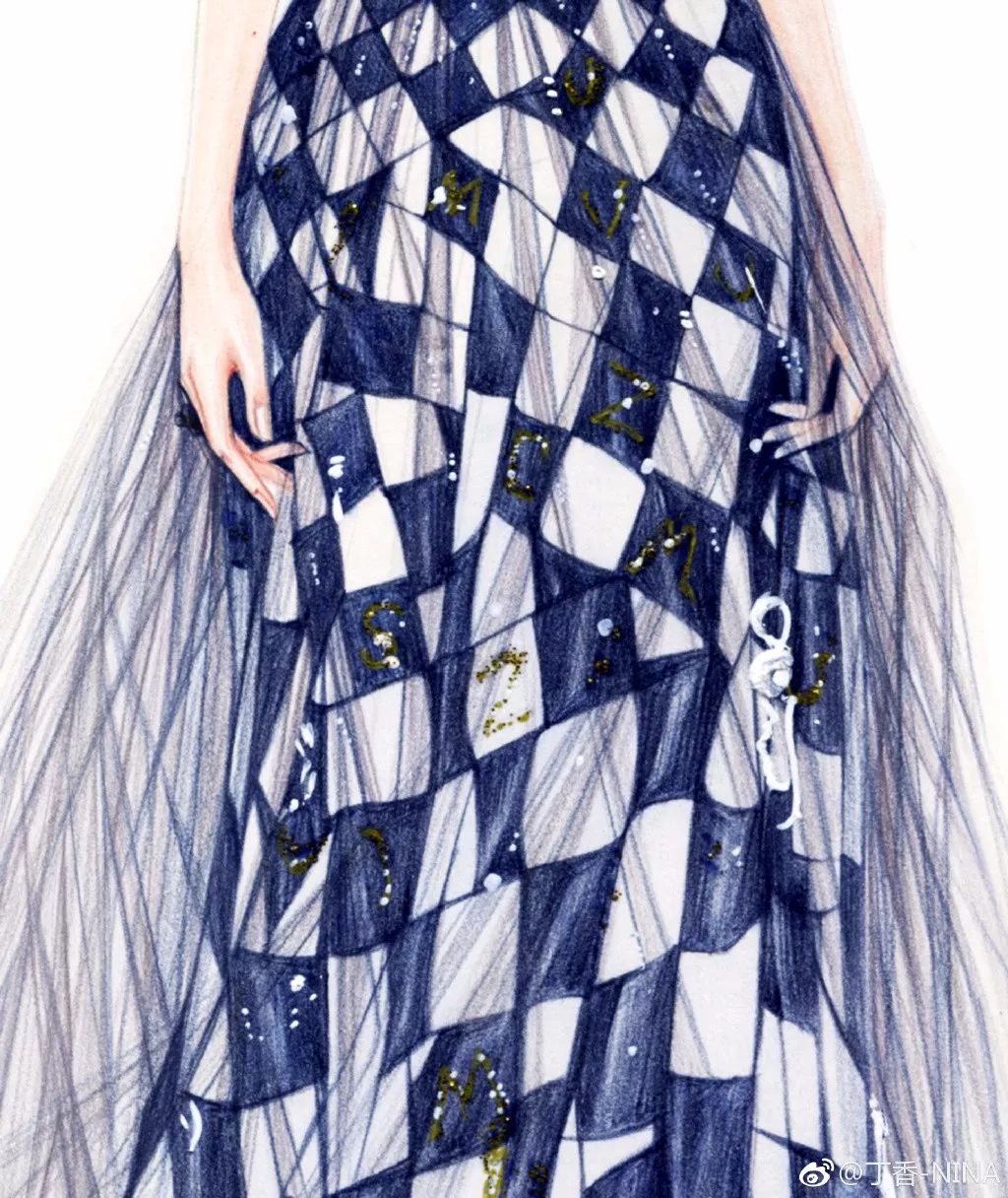 礼服怎么画好看仙气用彩铅,马克笔和彩铅裙子上色教程