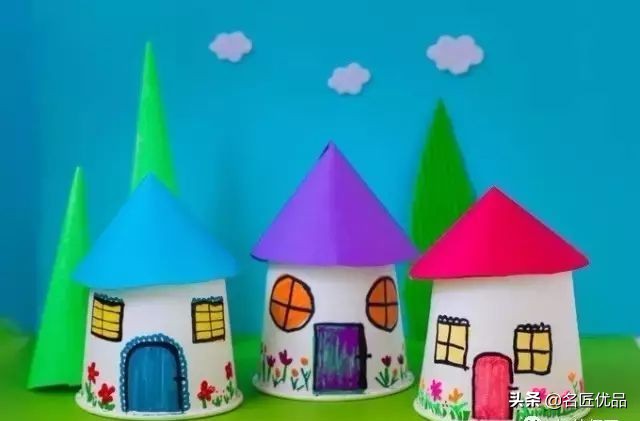 用两个纸杯手工制作纸杯娃娃,用纸杯做的纸杯手工