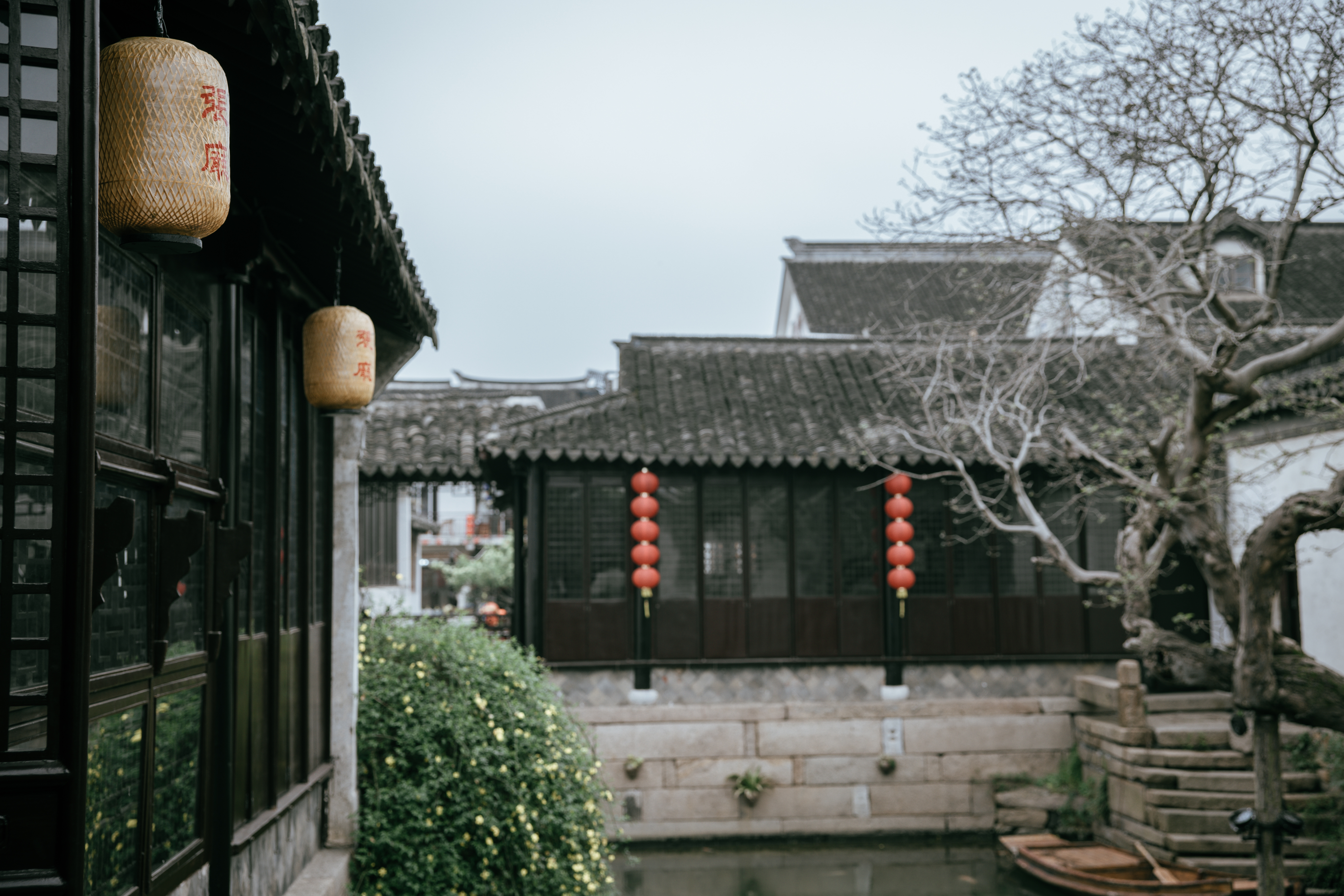 梦里水乡乌镇周庄风景视频,周庄版梦里水乡
