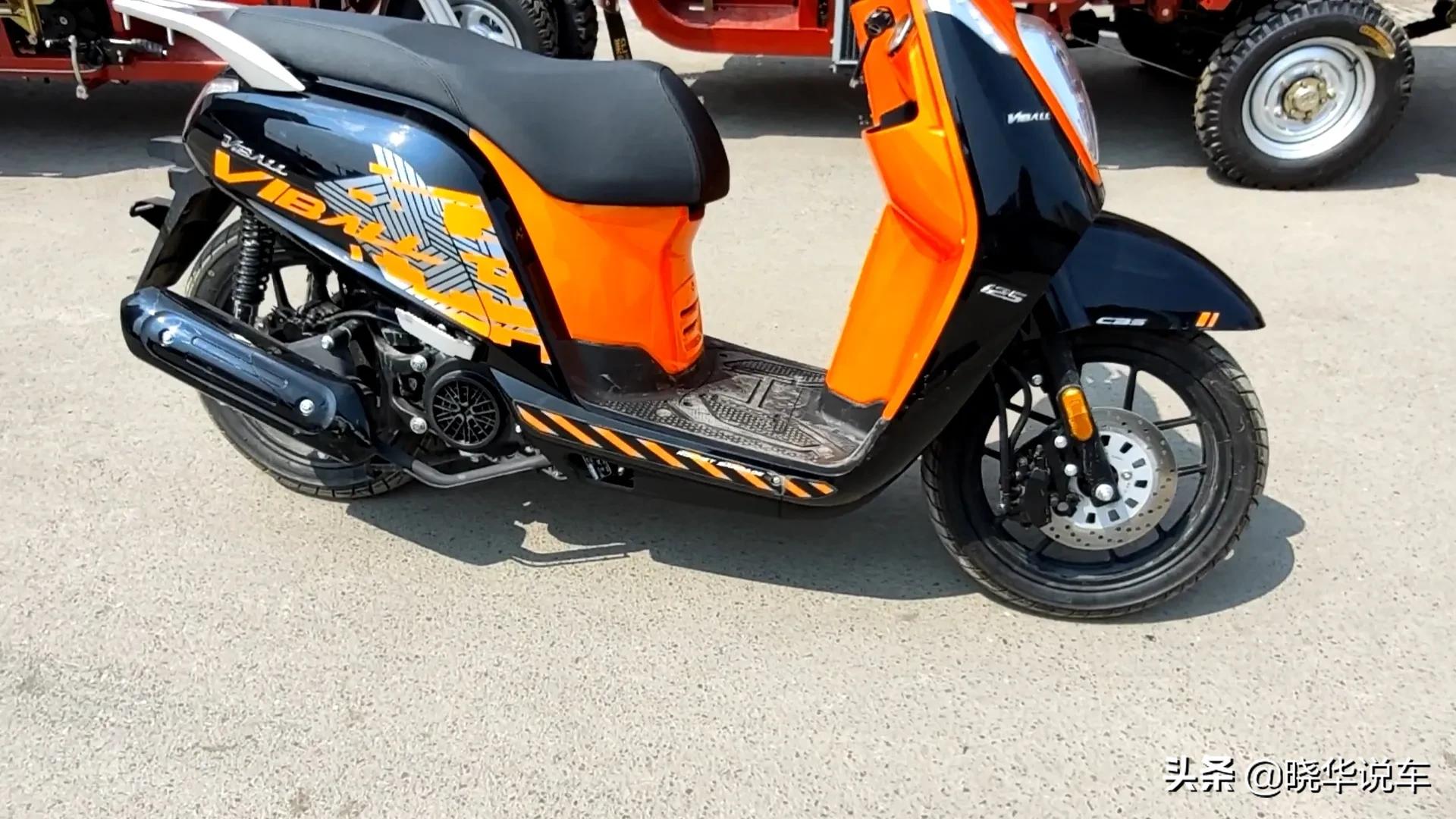 125踏板既有cbs有前后碟刹的车型,新款踏板125前后碟刹版