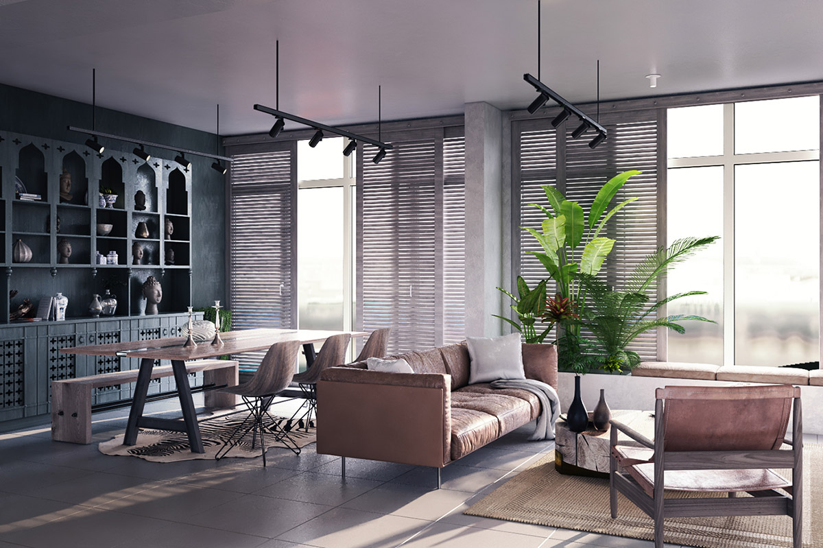 四米挑高户型装修风格,波希米亚风格装修