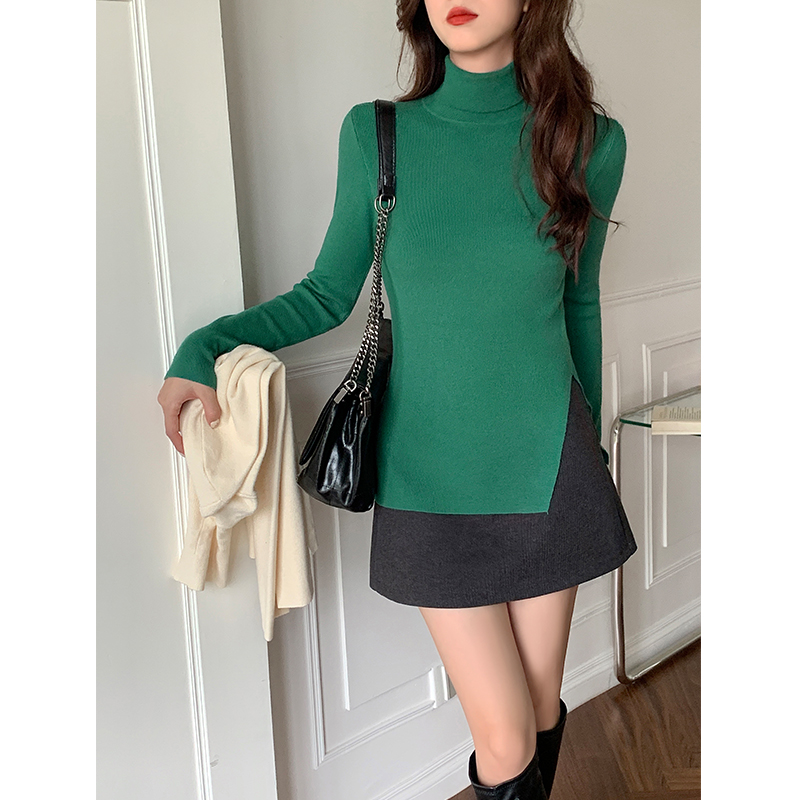 小个子长款打底毛衣145-150高级感,小个子毛衣145-150修身高级感