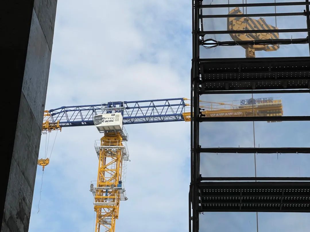 中建八局临港项目,中建八局工地视察第一视角